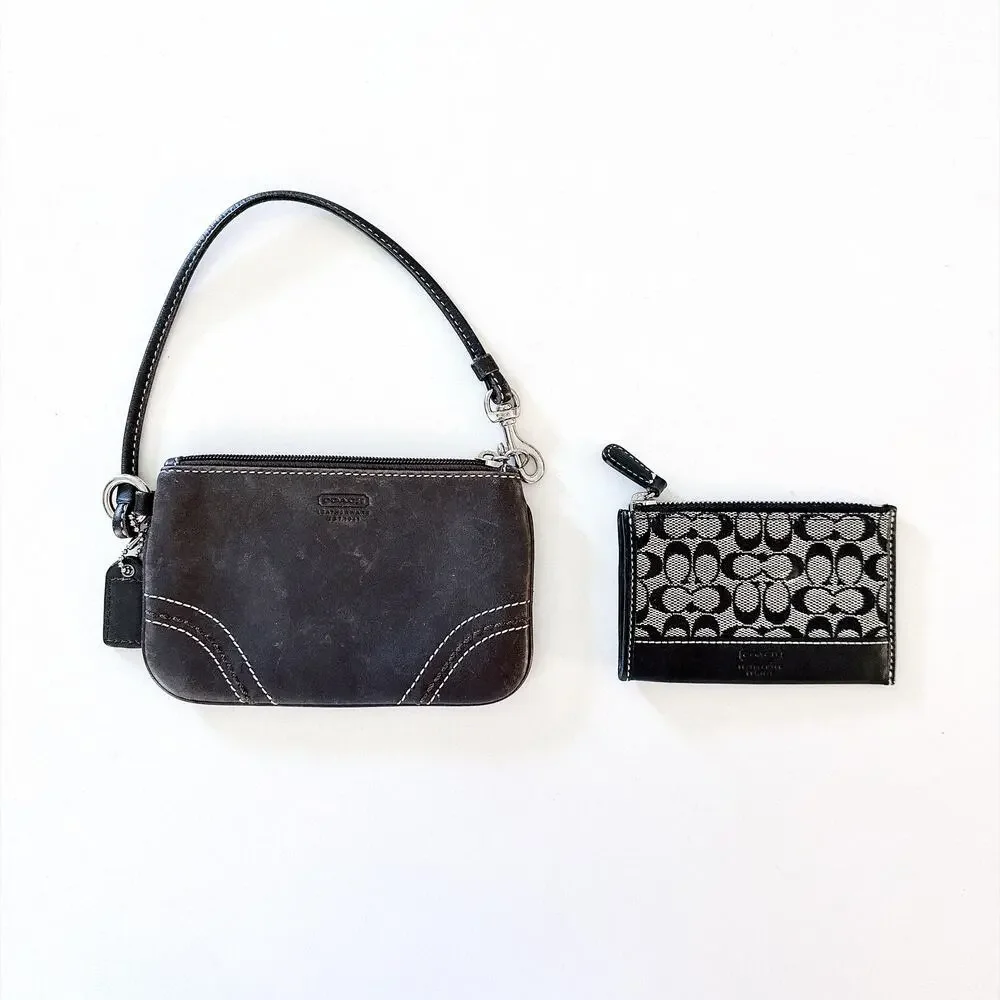 COACH WRISTLET AND COIN PURSE LOT OF 2